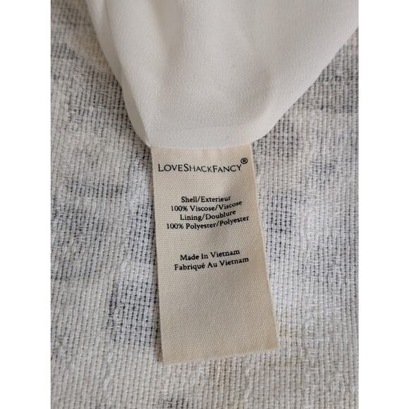 NWT Loveshackfancy Ruffle Mini Skirt - Ibiza Blue - Picture 8 of 14